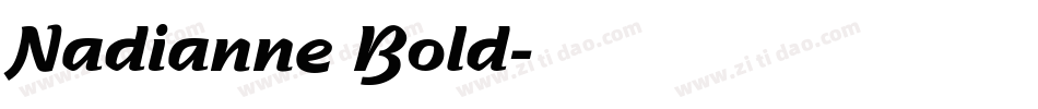 Nadianne Bold字体转换